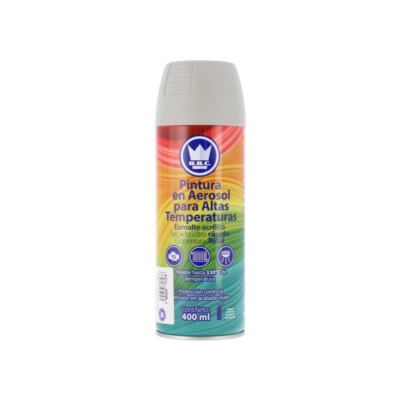 Pintura en aerosol Aluminio para altas temperaturas 400 ml CPA031 Corona