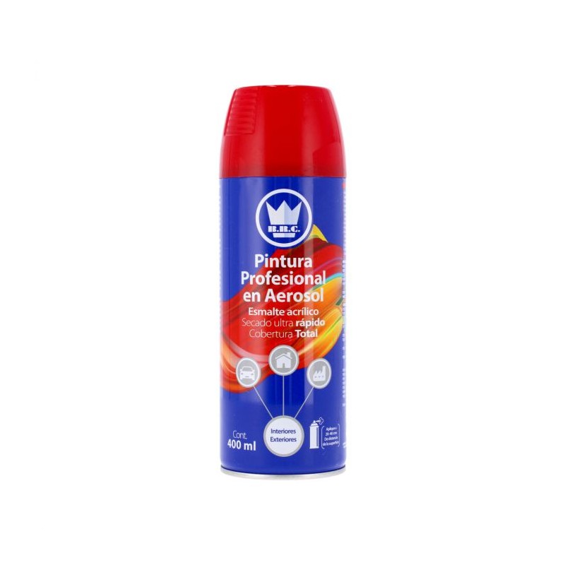 Pintura en aerosol Metálico rojo para altas temperaturas 400 ml CPA028 Corona