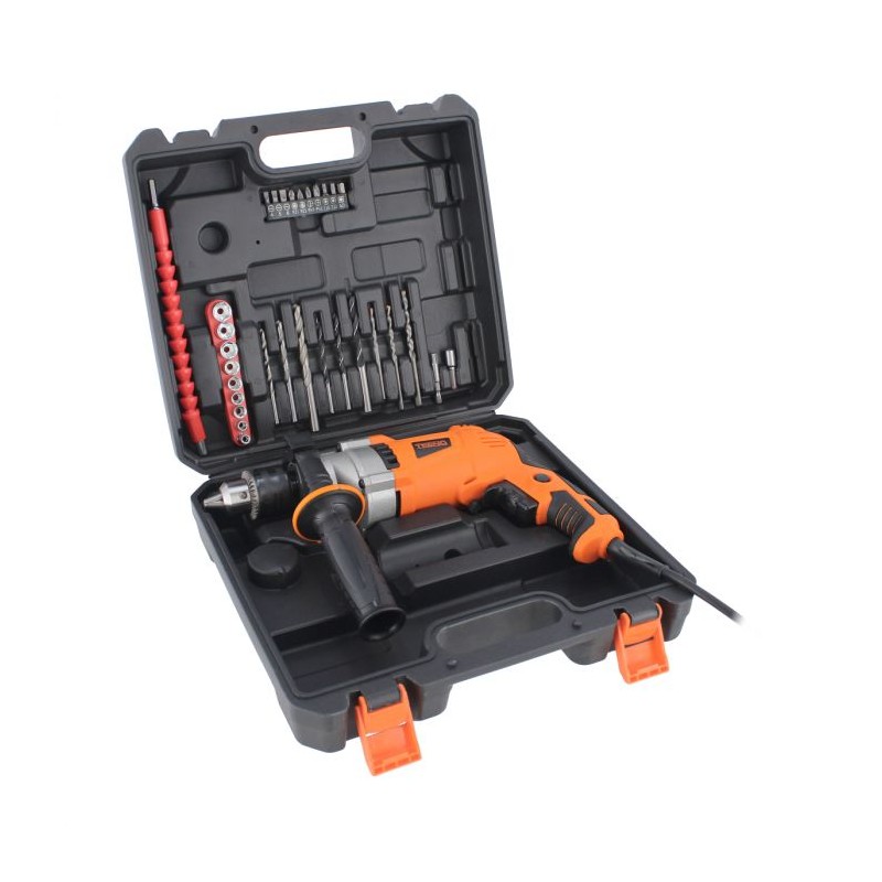 Taladro percutor 910 W con accesorios T7013 TEENO
