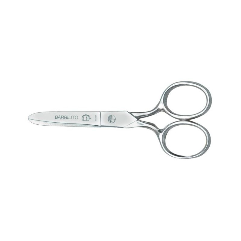 Tijera escolar forjada punta roma 4.5" Barrilito