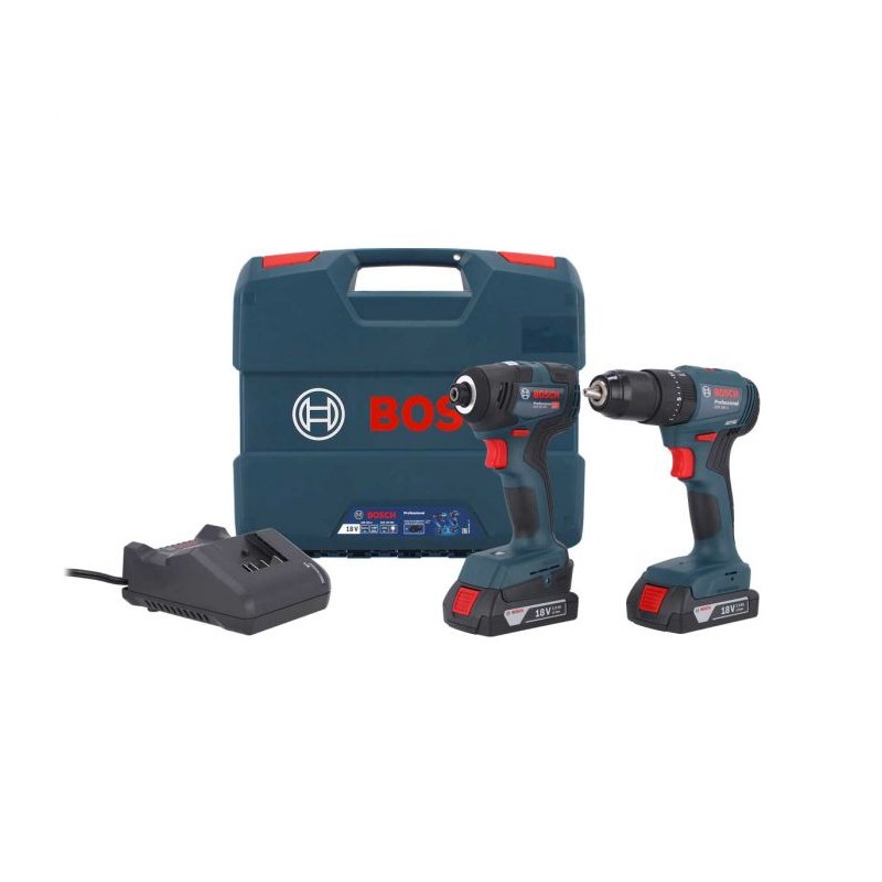 Combo de Taladro percutor GSB 185-LI & Atornillador de impacto GSB 18V-200 Bosch