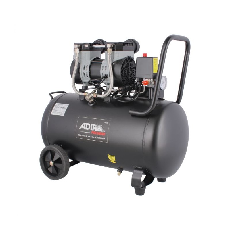 Compresor de aire 50 Litros libre de aceite 12614 Adir