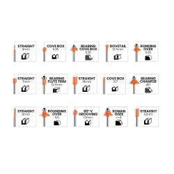 Kit de brocas para Router 15 piezas TEENO