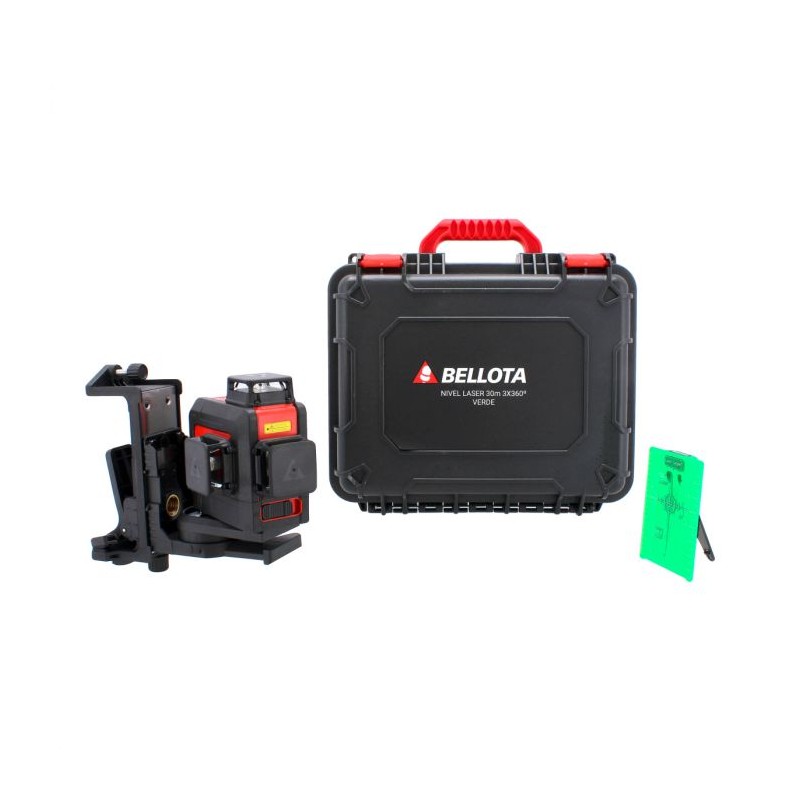 Nivel laser 3x360° Verde 7NIVELLASER360V Bellota