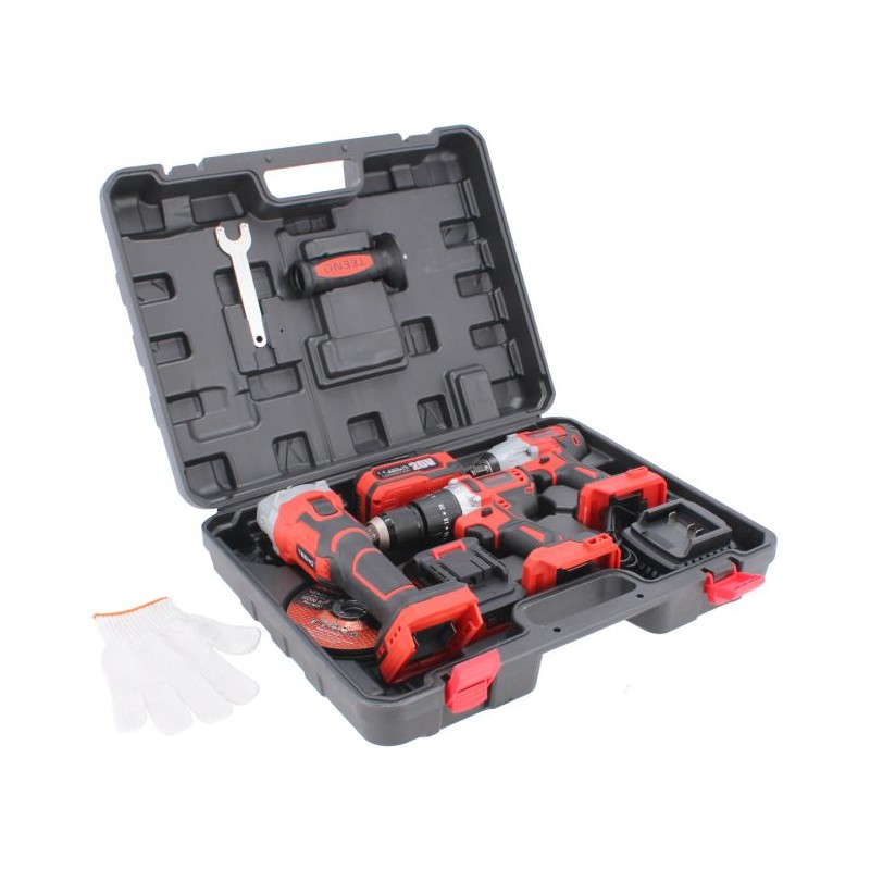 Combo inalámbrico de 20 V rotomartillo 911 + llave de impacto 3799 + mini esmeriladora 2231 3JT TEENO