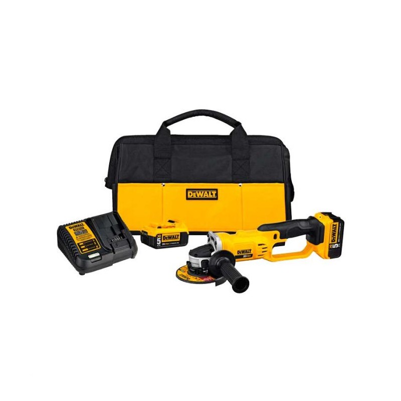Esmeriladora inalámbrica 4-1/2" 20 V DCG412P2 DeWalt