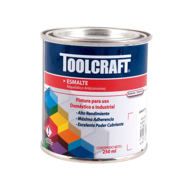 Pintura de esmalte blanco brillante 250 ml Toolcraft