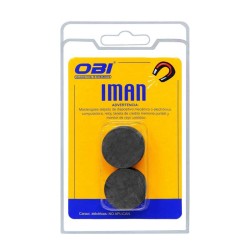 Imán ferrita redondo 25 x 4 mm 6 piezas 255562 OBI