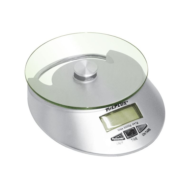 Báscula digital con charola de vidrio 5 Kg TP1609 Adir