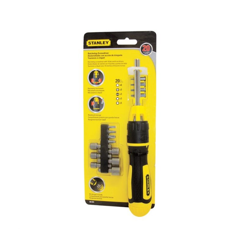 Kit desarmador con matraca 62-574 Stanley