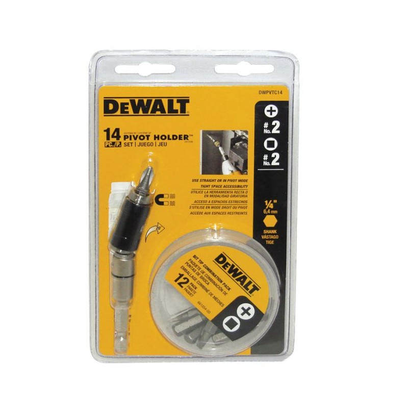 Juego de puntas para destornillador DWPVTC14 DeWalt
