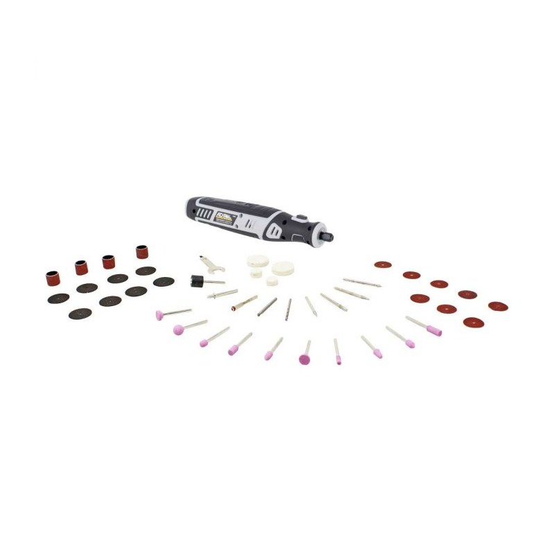 Mototool inalámbrico de velocidad variable + 40 accesorios 13401 Adir