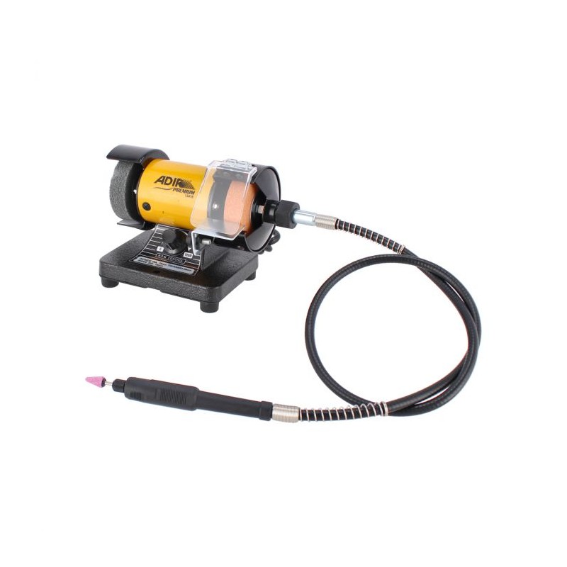 Mini-esmeriladora de banco multiusos de 3" con chicote 13418 Adir