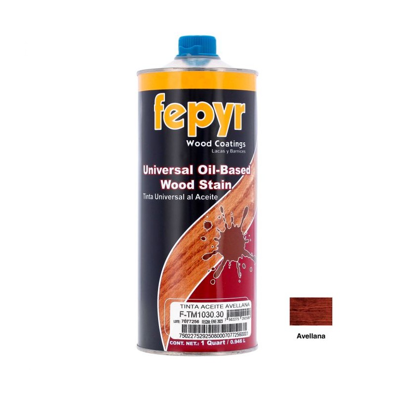 Tinta aceite Avellana 1 litro F-TM1030.30 Fepyr