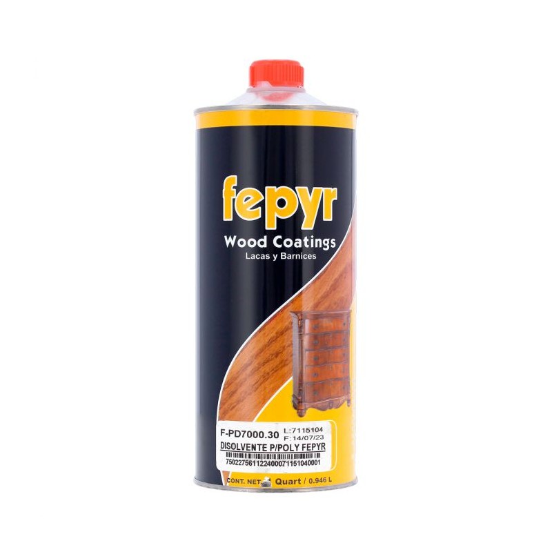 Disolvente para la línea Poly Fepyr 1 litro F-PD7000.30