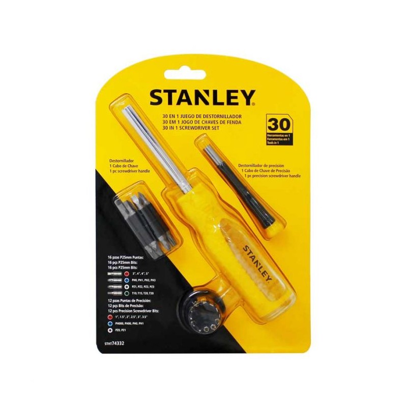 Juego de desarmadores 30 en 1 STHT74332 Stanley