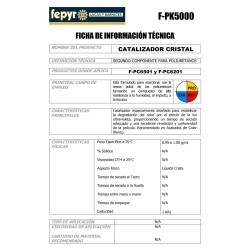 Catalizador Cristal para poliuretano 1 litro F-PK5000.20 Fepyr