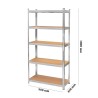 Estante organizador de acero de 5 niveles 12109 Adir