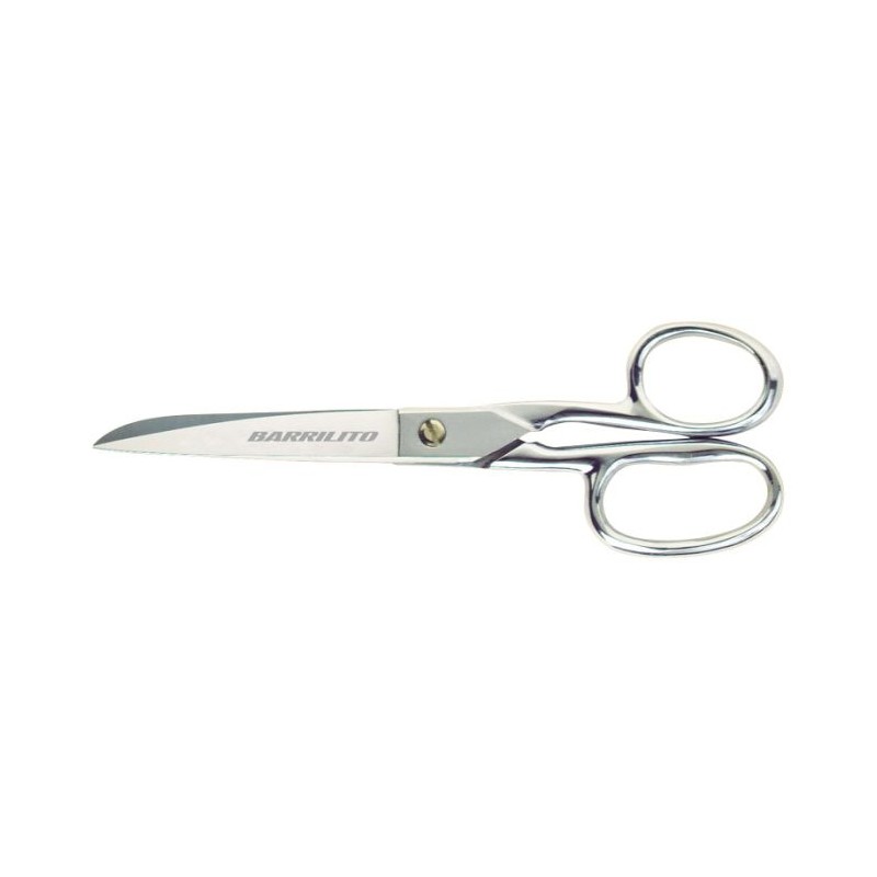 Tijera forjada para costura / oficina ojo grande 7" Barrilito