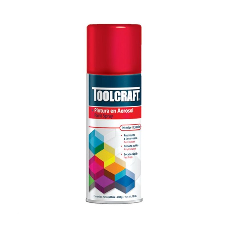 Pintura en aerosol rojo brillante TC1644 Toolcraft