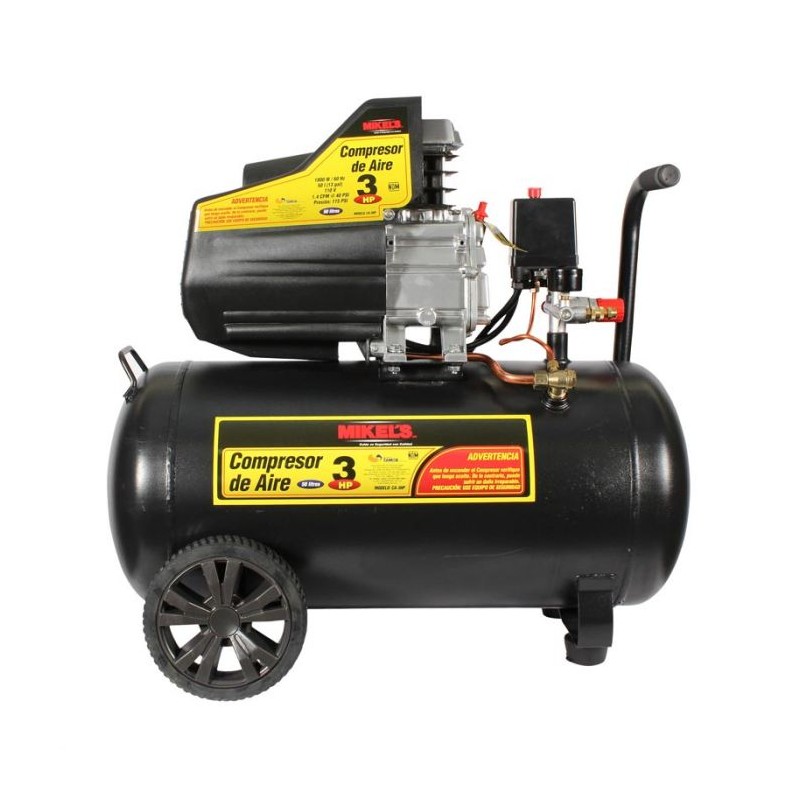 Compresora de 1800 W con tanque 50 litros CA-3HP Mikels