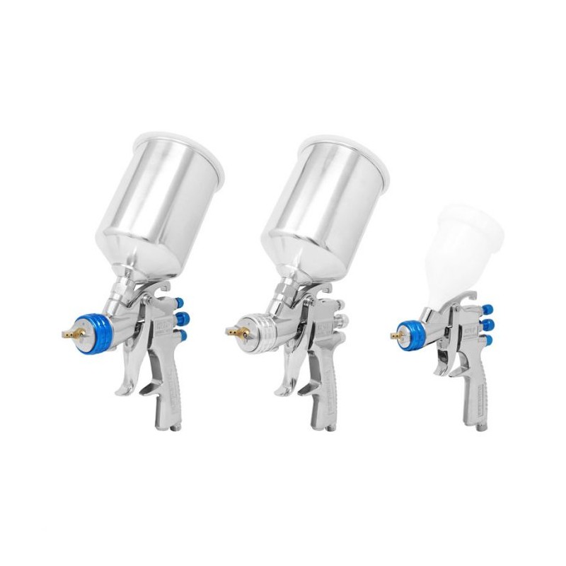 Kit de 3 pistolas para pintura automotriz HVLP Devilbiss