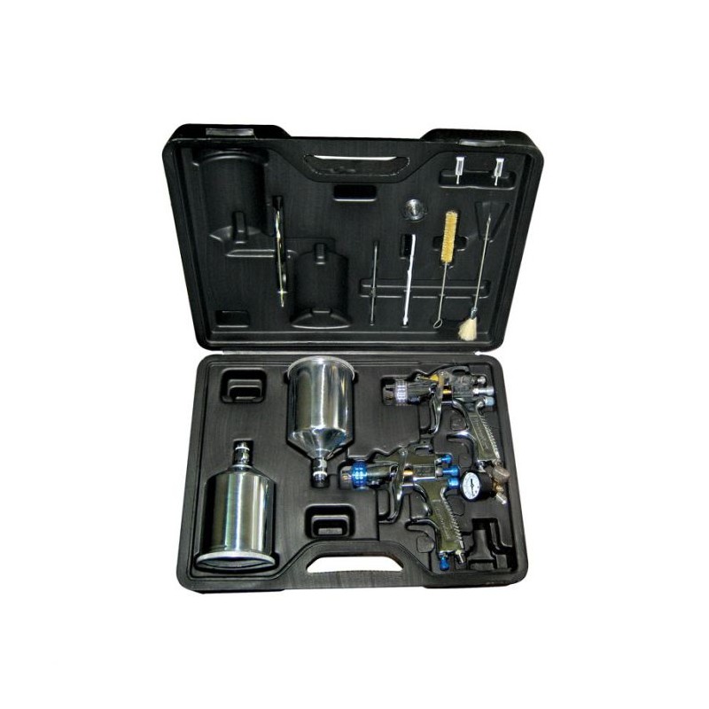 Kit de 2 Pistolas para acabados y primarios StartingLine HVLP 802343 DevilBiss